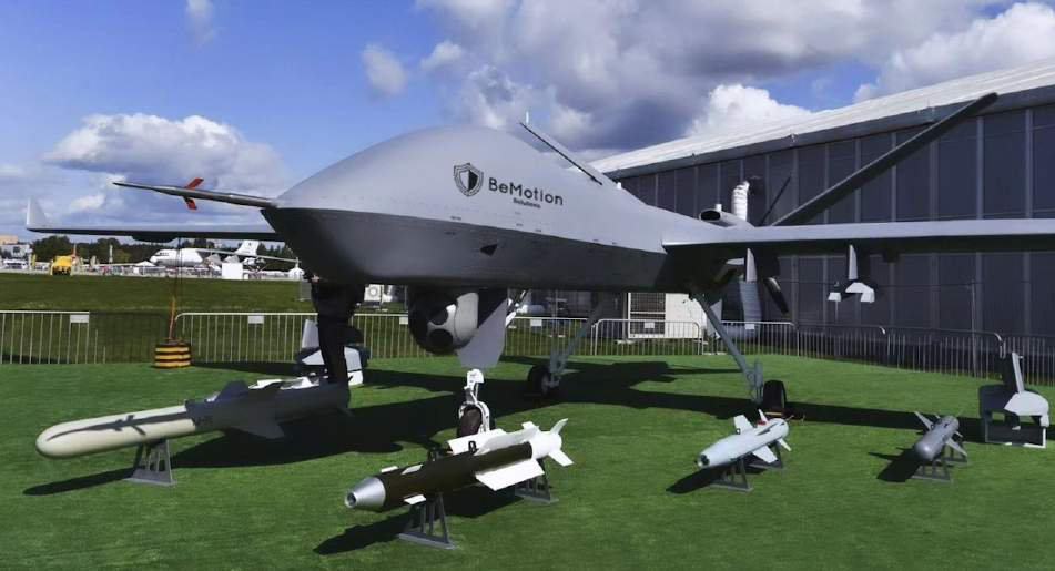 OneSalute 888LS fixed-wing UAV on the ground